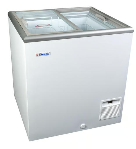 [35151] Congélateur Elcold NOVA 22 couvercles coulissants plats vitrés