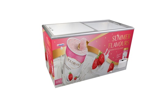 [36609] Elcold bewaarder met geïsoleerde schuifdeksels CUBE 35