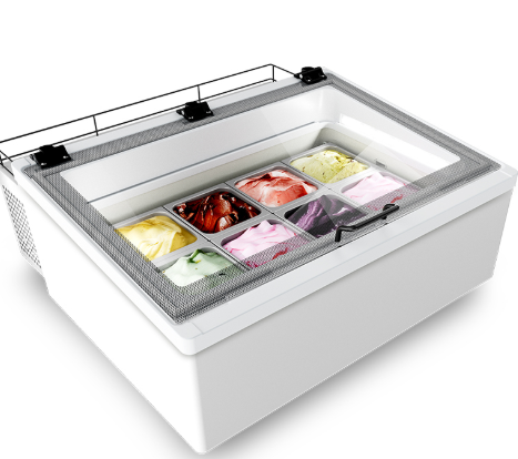 Framec opzet schepijsvitrine MINI CREAM 4V