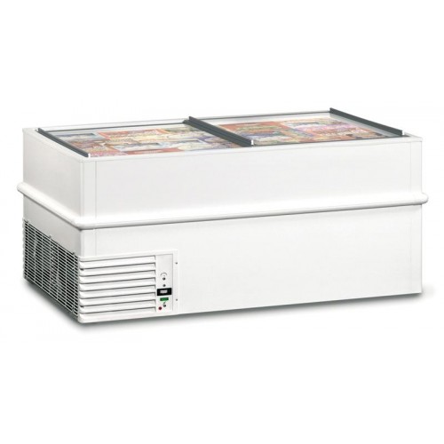 [2040] Framec Diepvrieseiland met glazen schuifdeksels VT 150/E