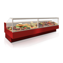 [809] JBG2 Statische koeltoonbank met rechte ruiten Grazia 25 LSG-K Module 1.7