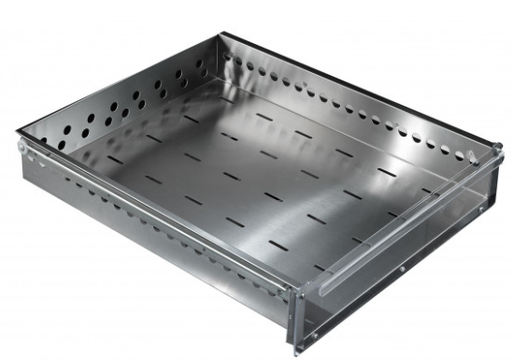 [35707] Tecnodom set laden in inox met plexi front KCA07-P