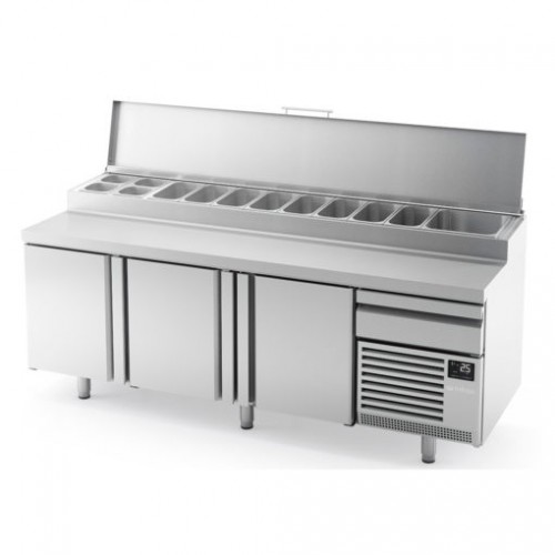 [31621] Infrico Gekoelde werkbank met ingebouwde saladette MPL 2300