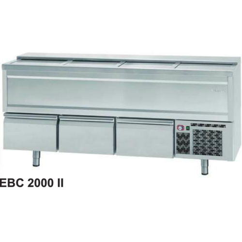 [3385] Infrico koelkist met schuifdeksels en laden EBC 2000 II