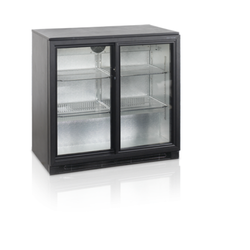 [31120] Tefcold Barkoelkast met glazen schuifdeuren DB 200S