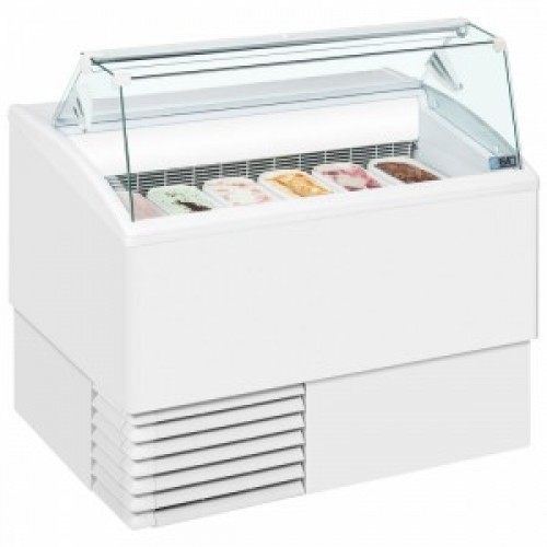 [31432] Isa Statische schepijsvitrine ISETTA ST 7 RRECHTE  RUITEN